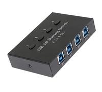 USB 3.0 Manual Sharing Switch 4Ports HUB Adapter For PC Scanner Printer
