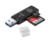 USB 3.0 SD/TF Card Reader - 2-in-1 OTG Adapter for Phone, Camera, Computer, Supports SD/TF Cards up to 2TB, High-Speed Data Transfer [SD08]