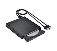 USB 3.0 Slim External CD Player Portable Dvd Player DVD Reader Writer Drive Burner Optical Drives For Laptop(CD-DVD-1002-black)