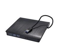 USB 3.0 Slim External DVD RW CD Writer Drive Burner Reader Player Optical Drives For PC Laptop(Nero)