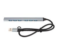 USB 3.0 Splitter Type C Docking Station, USB Hub with Multiple Ports, Computer Hub Drive Free USB Expander, Aluminum Alloy USB Port Extender for, Vista, 7, 8, OS X, Linux, A