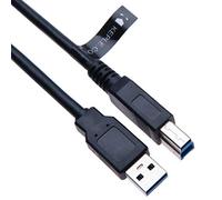 USB 3.0 SuperSpeed Cable A Male to Type B Plug/Adapter Cord for Printer Scanner Hard Drive Server Digital-Photography Devices Docking Station Camera USB HUB 3.5" SATA enclosures/Lead- 2 m Black
