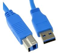 kenable USB 3.0 SuperSpeed Cable Type Plug A to Type B Plug Blue 3m