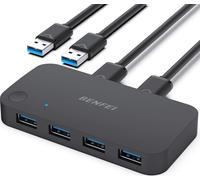 USB 3.0 Switch, USB Switcher 2 Computers Share 4 USB for PC Mouse Keyboard USB