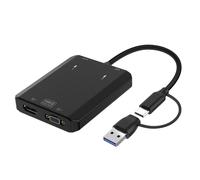 USB 3.0 to HD & VGA Adapter,4 in 1 Type C to HD VGA Convertor Thunderbolt 3/4 1080P Full HD Multi-Display for Monitor of Computer Laptop Desktop DVD Player, TV, Projector Mac MacBook pro,PC