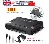 USB 3.0 to IDE & SATA Converter External Hard Drive Adapter Kit 2.5"/3.5" Cable