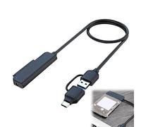 USB 3.0 to SATA Adapter, SATA to USB Cable Plug and Play, 2.5 Hard Drive Reader, High-Speed Data Transmission, Tool-free External SATA HDD SSD Converter, Compatible with 2.5 Inch HDD SSD PC Laptop