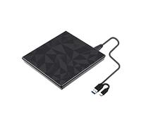 USB 3.0 &Type C DVD Drive, CD Burner Driver Drive-free High-speed Read-write Recorder, External DVD-RW Player Writer Reader