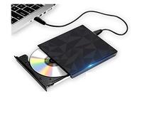 USB 3.0 &Type C DVD Drive, CD Burner Driver Drive-free High-speed Read-write Recorder, External DVD-RW Player Writer Reader