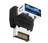 USB 3.1 Front Panel Converter - L-Shaped USB 3.1 To TYPE E Adapter,Panel 90 Degree Steering for Teens Boys Men Youth Women
