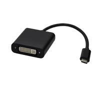USB 3.1 Type C to DVI-I 24+5 Female 4K 30Hz Display Adapter Converter Black