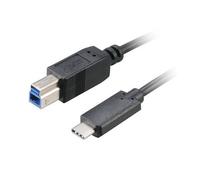 Akasa USB 3.1 Type C - Type B cable 100cm SuperSpeed 10Gbps data transfer s
