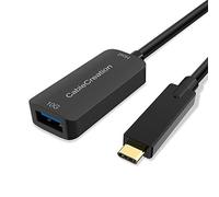 USB 3.1 Type C to USB Female Extension Cable 16.5 Feet, CableCreation 10Gbps USB-C Fast Data Transfer Cord Compatible with Oculus Quest 2, Oculus Rift VR, Mouse, Keyboard, Printer, HDD, Black 5 Meters