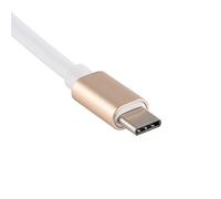 USB 3.1 Type C VGA Adapter Durable Portable for 12 Inch High-Speed Data Transfer Silver (Gold)