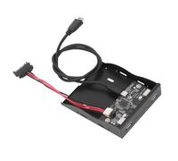 USB 3.2 Front Panel Hub, 3.5 Inch Front Panel Hub, 10Gbps 4 Ports Floppy Drive Bay, Type C Front Panel, Gen2, VL82 Chip, Plug and Play, 10 11,