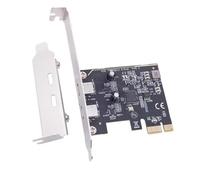 USB 3.2 GEN1 5Gbps PCIE Expansion Card PCIE To Double Type C Adapter With ASM1042 Chip Replacement For PC USB C Expansion Card