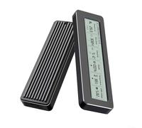 USB 3.2 M.2 NVMe SSD Enclosure Featuring Continuous Status Display and Thermally Engineered Aluminum Enclosure for High-Speed Data Integrity (C-C bag)