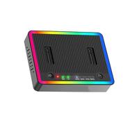 USB 3.2 to Dual Protocol Solid Disk Adapter Enclosure Double Bay Docking Station for quick and easy data migration