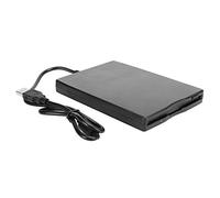 Usb 3.5 Inch Portable Floppy Disk Drive, External Floppy Disk Reader 1.44MB Floppy Drive Card Reader Computer Accessory Removable for Windows 98SE/7/8/ME/2000/XP/Vista, PC, OS8.6 or Above
