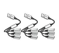 USB 3 Port Splitter Cable,MOGOOD USB Type B Splitter 1 Male to 3 Female USB 2.0 Adapter Power Cord Extension Hub for Charging/Data Transfer/Laptop/Mac