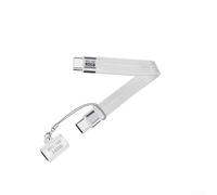 USB 4.0 Cable 240W Fast Charging 80Gbps Data 16K Video TPE Cord for Laptop Phone Gaming(White)