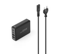 USB 4 Port Charger, GaN, Fast Charging, 2 USB-C, 2 USB-A, PD, 65W, BLC