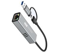 USB 5Ghz Ethernet Networking Adapter For Desktop And Laptop Easy With Double Port Designing Efficient