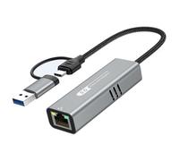 USB 5Ghz Gigabit Networking Card For Servers And PC Featuring Aluminum Build And Two Interfaces