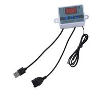 USB 5V Temperature Control Cable Digital Temp Thermostat for Cooling Fan and Blowers with Adjustable Ranges 50~110℃ USB Temperature Probe