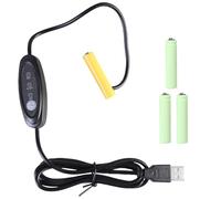 USB 5V to 3V 4.5V 6V 3A Virtual Battery Removal Cable Cord USB Converter Wire Line LED Light Toy Musical Instrument Power Adapter