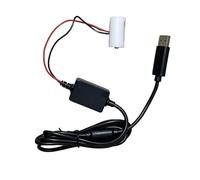 USB 5V to 3V Dummy CR123A Battery Eliminator 5 Feet Power Suppy Cable Replace CR123A for Camera Toy Security Systems Home Automation Photography