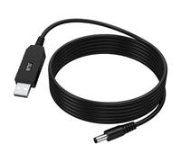 USB 5V to DC 12V Voltage Step Up Converter Cable Power Supply Charging Cable with DC Jack 5.5 x 2.1mm, USB Boost Converter Cable for Toys,Fan,Speaker,Monitor,LED Light Strip Router (Tip Negative)