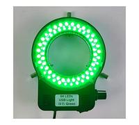 USB 64 LED Ring Color Light Source Illuminator, Microscope Lens, Lamp Adjustable for Industry Monocular Binocular Trinocular Stereo Video (Color : Green)