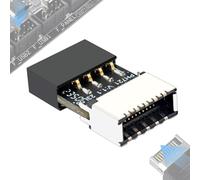 Usb 9 Pin to Usb C Panel Usb C Internal Connector - Motherboard Usb 2.0 Front Panel Header | A-Key Front Panel 180 Degrees Adapter | Extend Usb Type E Ports to Pc Front Panel Usb Ports