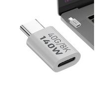 USB 90 Degree Adapter - PD 140W Fast Charging Plug, 8K 60Hz Audio Visual Transfer Cable Tool | Vertical USB C Adapter With 40Gbps Data Output Phone Laptop Tablet, Type C Right Angle Connector