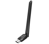 USB-A Adapter - WiFi Network Adapter 650 mbps, Includes Drivers, Black Color, Ideal for Fast and Stable Connection of Wireless Devices.*