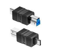 USB A B Adapter | USB to B 3.0 Printer Converter - Plug and Connector for Scanner, Hub, Laptop, Tablet, Hard Disk and Docking Station