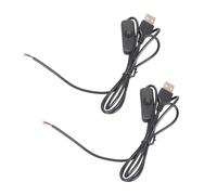 USB a Male to Bare Wire Power Lines with On/Off Switches 22AWG 1m / 1.5m 5V1A Compatible Wire Cord Repair Solution USB Switches Cable