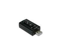 Manhattan USB-A Sound Adapter, USB-A to 3.5mm Mic-in and Audio-Out ports