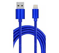 USB-A to 8-Pin Charging Cable, Fast Charge & Data Sync, Double Braided Nylon Charger Cord, Compatible with Apple MagSafe Duo Charger, Blue, 1m (3.3 ft) Charger Cable