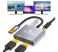 USB A to Dual H+A 3.0+PD hub