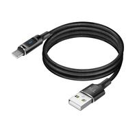 USB-A to Micro-USB Cable with LED and Stable Charge 2.4A Braided Nylon 1.5m