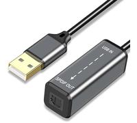 USB A to TOSLINK Optical Audio Adapter, Unidirectional USB Type A to SPDIF Digital Converter for Computer Laptop PC ONLY, NOT for TV Or Other Devices