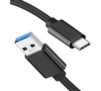 USB A to USB C 3.1/3.2 Gen 2 Cable 10Gbps Data Transfer, Short USB C SSD Cable with 60W QC 3.0 Fast Charging, Spare Lead for Samsung T7, SanDisk Extreme Portable SSD, Crucial X8, WD, and More - 0.15M