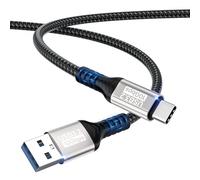 USB A to USB C Cable 0.5M,10Gbps Data Transfer 3A Fast Charging Cable for iPhone 17/16/15/Pro Max Samsung Galaxy S24 S23 S22 S21,A55 A54 A35 A16/iPad Pro/external SSD/USB to Type C device