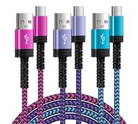 USB A to USB C Fast Charging Cable for Samsung Galaxy S25 FE Ultra S25+ S24 S23 A17 A16 A36 S22 A54,3Pack 10FT Long Type C Android Fast Charger Cord for iPhone 17 Pro Max Air 16 Pro Plus 15,Pixel 10 9