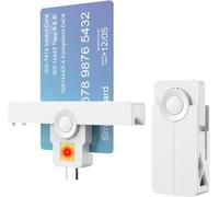 USB-A+ USB-C CAC Card Reader, 2-in-1 Military SIM Chip Card Reader, DOD Common Access Smart Card Reader, Compatible with Windows, Mac OS and Linux, ISO 7816 Class A, B, C, Foldable Design, Black