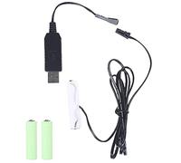 USB AA Battery Eliminator Cable for Beard Trimmer Toothbrush Make-up Mirror