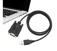 USB Adapter - 1m RS232 Cable, DB9 Connection Plug | Prolific Chipset Data Interface Stable Connection System Compatibility Easy Installation Peri Communication