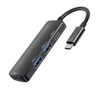 USB Adapter 3xUSB With Fast Charging Adapter Fast Speed Charging And Data Transfer For Multiple Devices TypeC Hub